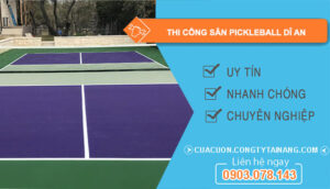 thi công sân Pickleball Dĩ An