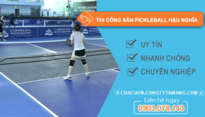 Thi Công Sân Pickleball Hậu Nghĩa
