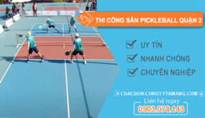 Thi Công Sân Pickleball Quận 2