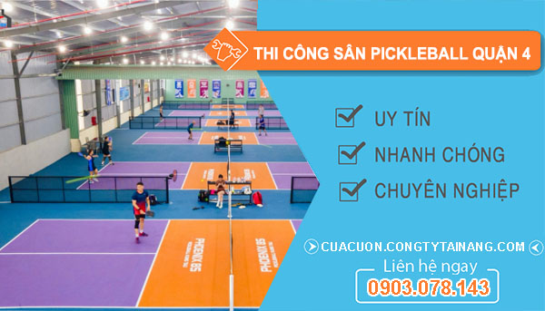 Thi Công Sân Pickleball Quận 4