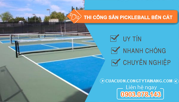 thi công sân Pickleball tại Bến Cát