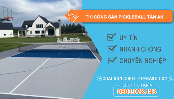 thi công sân Pickleball Thuận An