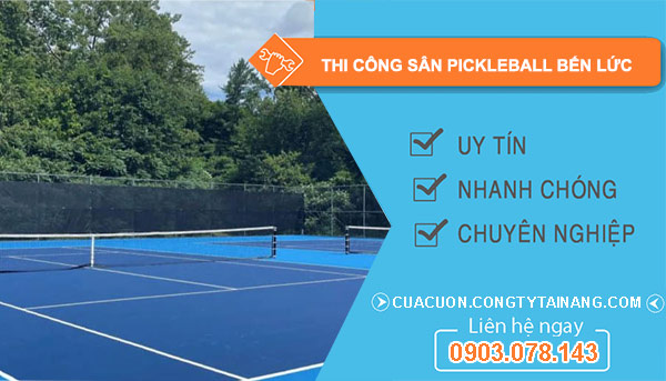 thợ thi công sân Pickleball Bến Lức