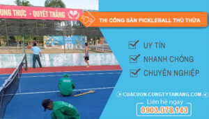 thợ Thi Công Sân Pickleball Thủ Thừa
