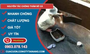tìm các nguyên tắc chống thấm bể cá