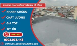 tìm các phương pháp chống thấm mái bê tông