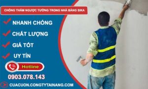 tìm cách chống thấm ngược tường trong nhà bằng sika