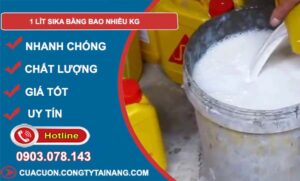 tìm hiểu 1 lít Sika bằng bao nhiều kg