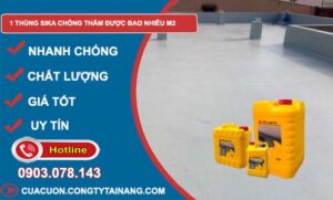 tìm hiểu rõ 1 thùng sika chống thấm được bao nhiêu m2