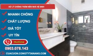 xử lý chống thấm nền nhà vệ sinh