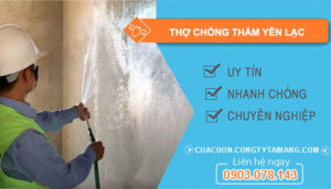 dịch vụ Thợ Chống Thấm Yên Lạc
