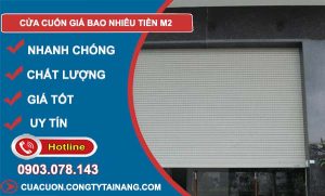 giá cửa cuốn giá bao nhiêu tiền m2