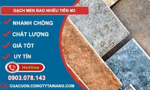 giá gạch men bao nhiêu tiền m2