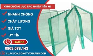 kính cường lực bao nhiêu tiền m2