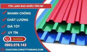 tìm hiểu giá tôn lạnh bao nhiêu tiền m2