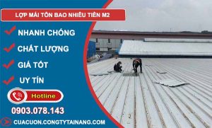 tìm hiểu lợp mái tôn bao nhiêu tiền m2