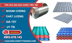 tìm hiểu tôn hoa sen bao nhiêu tiền 1m2