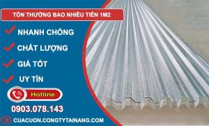 tôn thường bao nhiêu tiền 1m2