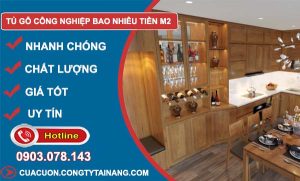 tủ gỗ công nghiệp bao nhiêu tiền m2