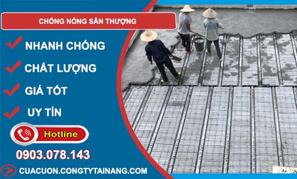 cách chống nóng sân thượng