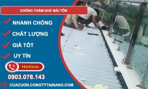 cách chống thấm khe mái tôn