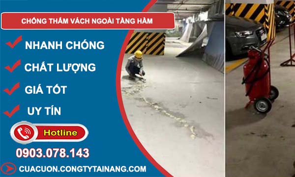 cách chống thấm vách ngoài tầng hầm