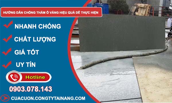 cách hướng dẫn chống thấm ô văng hiệu quả dễ thực hiện