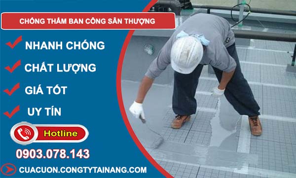 chống thấm ban công sân thượng