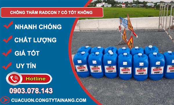 chống thấm radcon 7 có tốt không