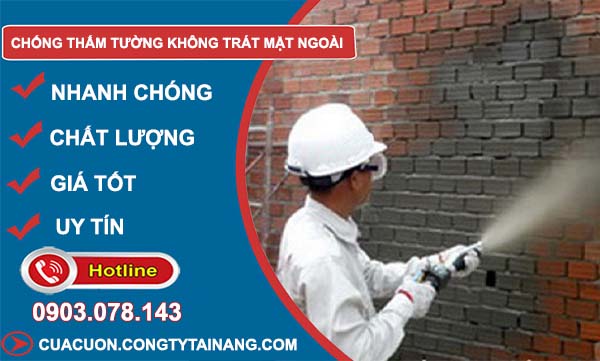 chống thấm tường không trát mặt ngoài