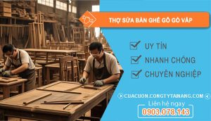 dịch vụ Thợ Sửa Bàn Ghế Gỗ Gò Vấp