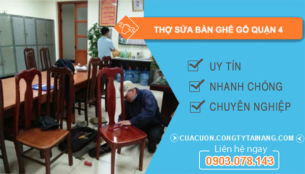 dịch vụ Thợ Sửa Bàn Ghế Gỗ Quận 4