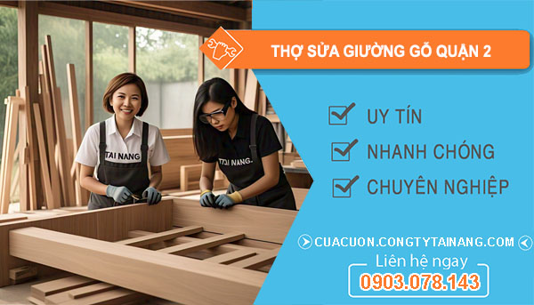 dịch vụ Thợ sửa giường gỗ quận 2