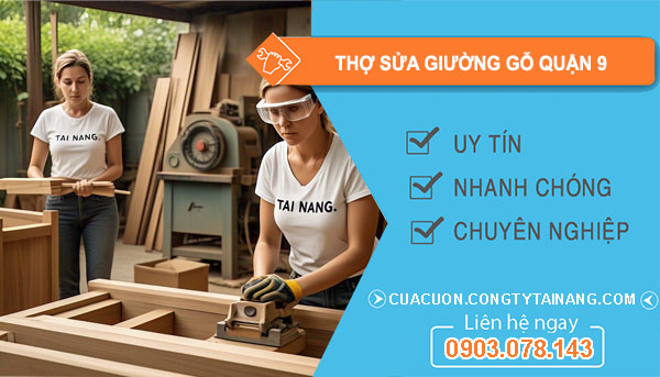 dịch vụ thợ sửa giường gỗ quận 9