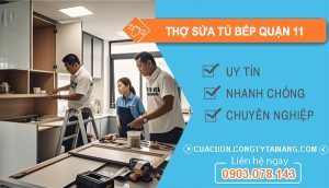 dịch vụ thợ sửa tủ bếp tại Quận 11
