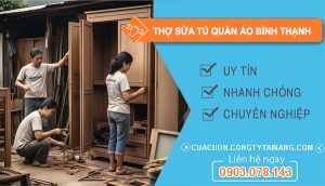 dịch vụ Thợ Sửa Tủ Quần Áo Bình Thạnh