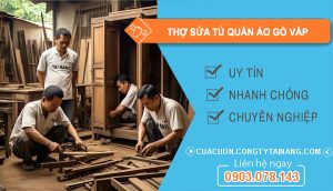 dịch vụ Thợ Sửa Tủ Quần Áo Gò Vấp