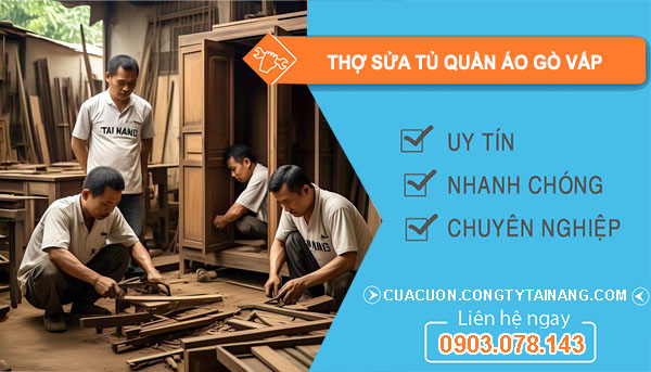 dịch vụ Thợ Sửa Tủ Quần Áo Gò Vấp