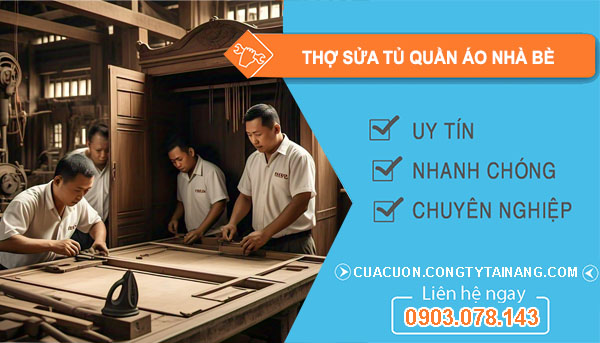 dịch vụ thợ sửa tủ quần áo Nhà Bè