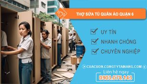 dịch vụ Thợ Sửa Tủ Quần Áo Quận 6