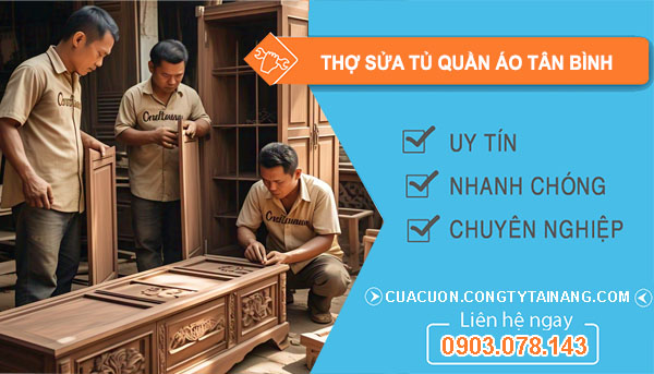 dịch vụ Thợ Sửa Tủ Quần Áo Tân Bình