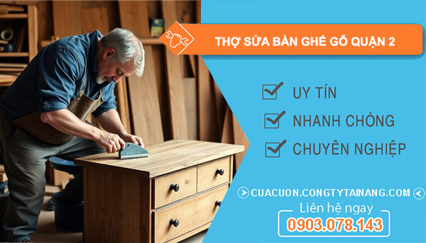 Thợ Sửa Bàn Ghế Gỗ Quận 2