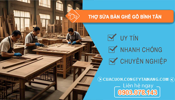 Thợ Sửa Bàn Ghế Gỗ Bình Tân