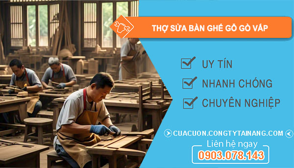 thợ Thợ Sửa Bàn Ghế Gỗ tại Gò Vấp