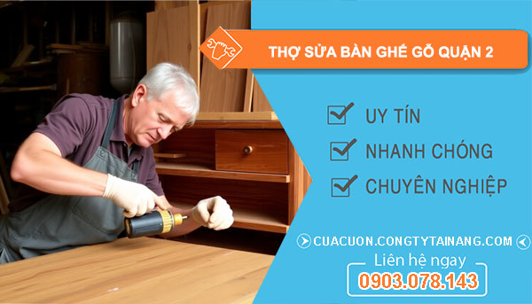 Thợ Sửa Bàn Ghế Gỗ tại Quận 2