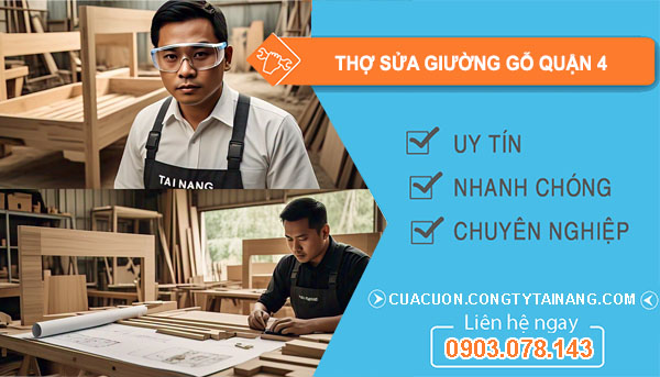thợ sửa giường gỗ Quận 4