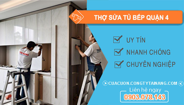 thợ sửa tủ bếp tại Quận 4