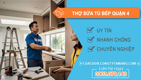 thợ sửa tủ bếp tại Quận 4