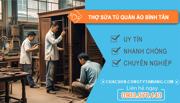 Thợ Sửa Tủ Quần Áo Bình Tân