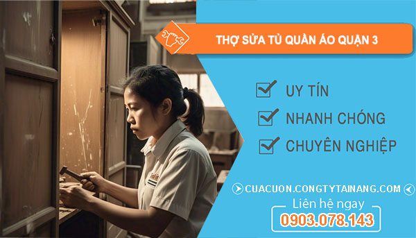 Thợ Sửa Tủ Quần Áo Quận 3